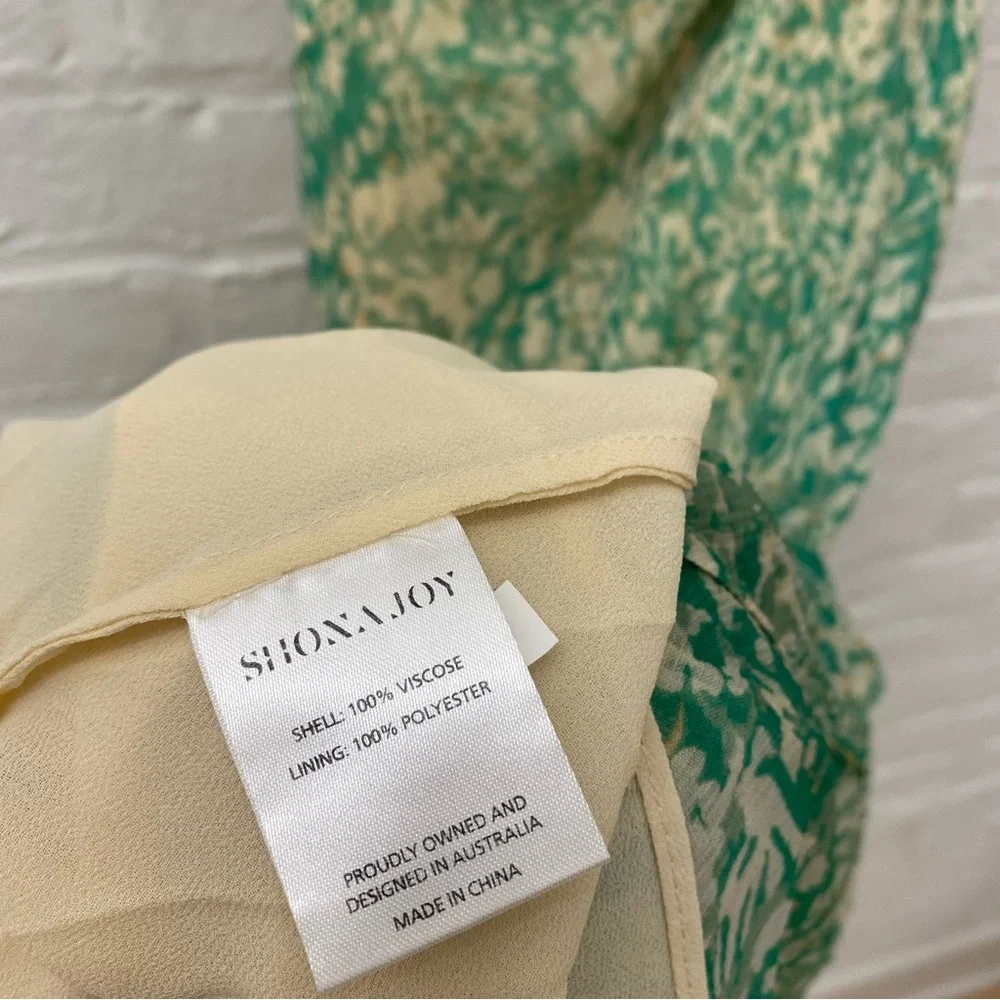 Shona Joy || Belvedere Lace Back Bias Maxi Dress Green US 8_8